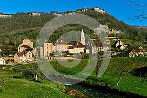 Baume-les-Messieurs village. France