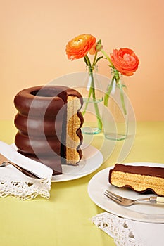 Baumkuchen, a traditional layer cake