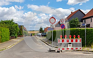 Construction site in the village