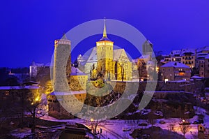 Bautzen night winter