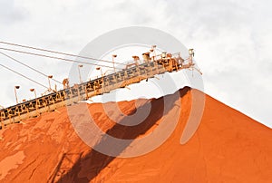 Bauxite mining photo