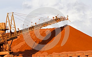 Bauxite mining photo