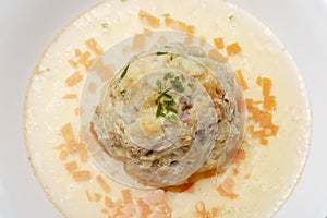 Bavarian bacon dumpling