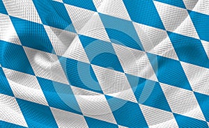 Bavarian Checkered Flag Table Cloth Material Texture Background