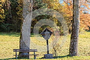 Bavarian crossroads between Two trees