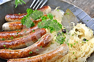 Bavarian fried sausages
