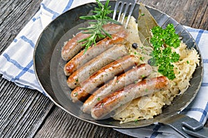 Bavarian fried sausages