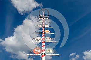 Bavarian Maibaum or Maypole