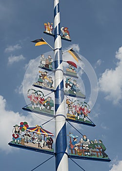 A Bavarian Maypole in Munich