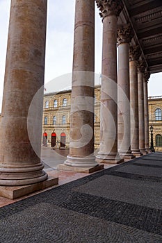 Bavarian National Theather and Opera building at the Max Joseph Square in Munich, Germany