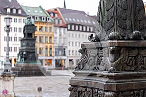 Bavarian National Theather and Opera building at the Max Joseph Square in Munich, Germany