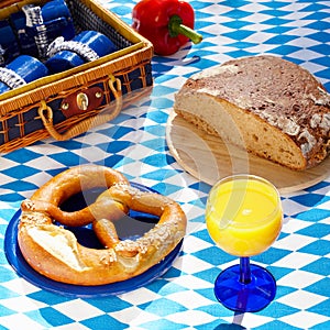 Bavarian outdoor picnic