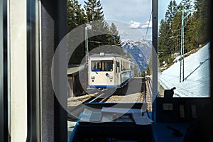 Bavarian rack railway zugspitze germany photo