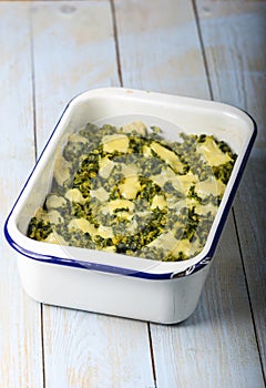 bavarian spinach spaetzle