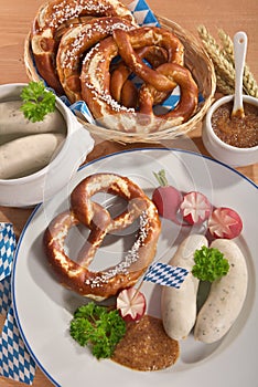 Bayern Kalbfleisch Wurst Frühstück 