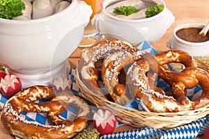 Bavarian veal sausage breakfast photo