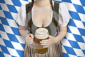 Bavarian waitress Oktoberfest