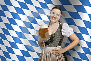 Bavarian waitress Oktoberfest