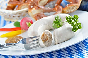 Bavarian white sausages