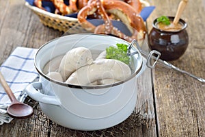 Bavarian white sausages