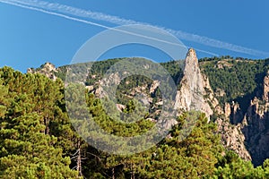 Bavella mountain in Corsica island