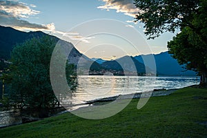 Baveno, Lake - Lago Maggiore in Spring at sunset