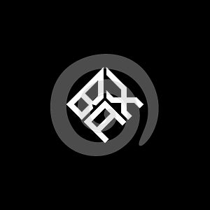 BAX letter logo design on black background. BAX creative initials letter logo concept. BAX letter design