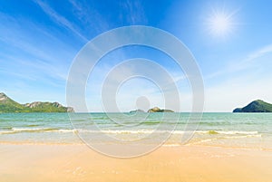 The bay of Ao Manao beach at Prachuap Khiri Khan, Thailand