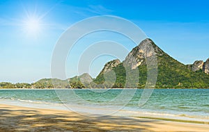 The bay of Ao Manao beach at Prachuap Khiri Khan, Thailand