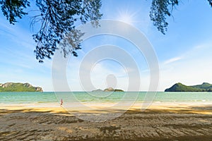 The bay of Ao Manao beach at Prachuap Khiri Khan, Thailand