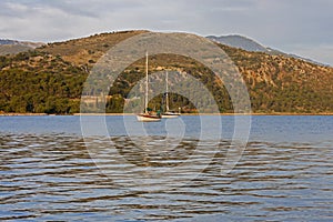 The bay of Argostoli in Kefalonia