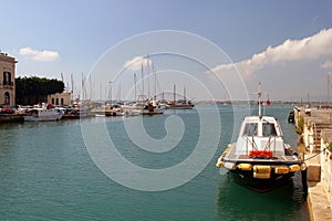 Bay with a boat