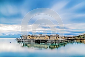 Bay of the Bones Before the Rain on Ohrid Lake