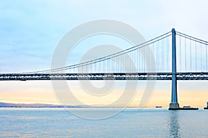 Bay Bridge over San Francisco Bay in San Francisco photo