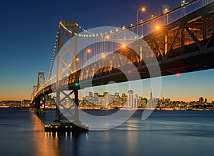 The Bay Bridge, San Francisco, Californa, USA photo