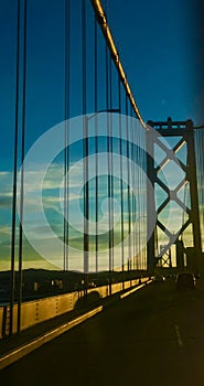Bay Bridge in San Francisco sunset