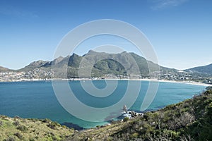 Bay of a city by the sea in cape town