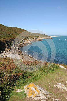 Bay on the coast of Herm