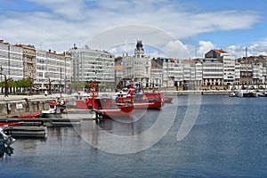 Bay at A Coruna,Spain photo