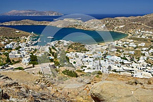 A bay on the Cycladic island of Ios, Greece