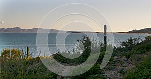 Bay at Espiritu Santo Island in Sea of Cortez