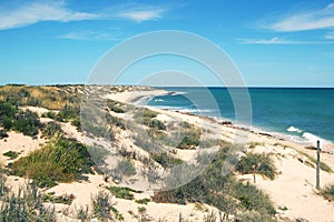 The Bay of Exmouth, Australia. Turtle Park Reservation.