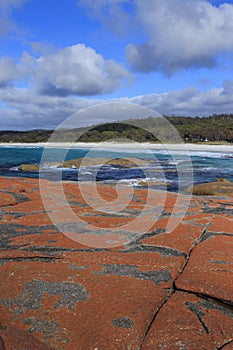 Bay of Fires Tasmania granite boulders