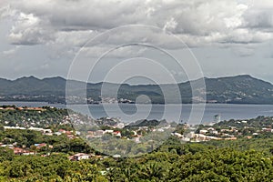 Bay of Fort-de-France, Martinique - View to Fort-de-France and Les Trois Ilets