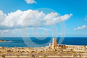 Bay of the Grand Harbour in Valletta Port