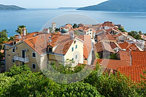 Bay of Kotor and Herceg Novi town (Montenegro)