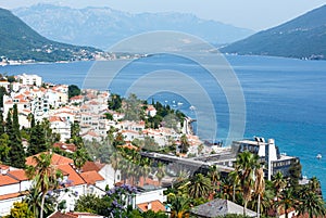 Bay of Kotor and Herceg Novi town (Montenegro)