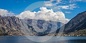 Bay of Kotor panoramic landscape