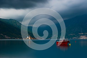 Bay of Kotor in Perast, Montenegro photo