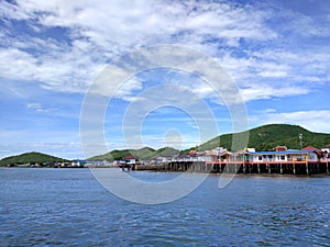 The bay near the pier at Koh Larn Island near Pattaya, Thailand